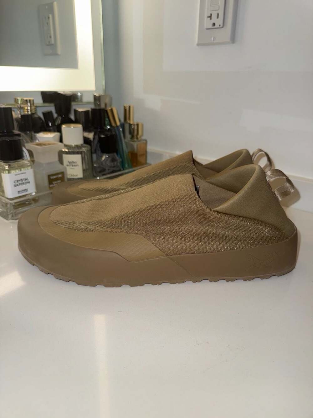 Arc'teryx Kragg Canvas Slip-On Shoes Beige Men's